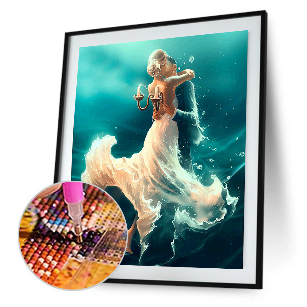 

40*30CM-Lovers Cube-Round Drill Diamond Painting, 501 Original