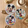 8pcs Cartoon DIY Diamond Painting Holz Untersetzer Kits mit Halter (Maus)