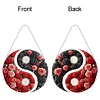 Acryl Yin Yang Diagramm der blühenden Rose - 5d DIY Handwerk Anhänger