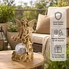 Solar Angel Garden Decor Resin Statue Outdoor Light 600mAh Battery