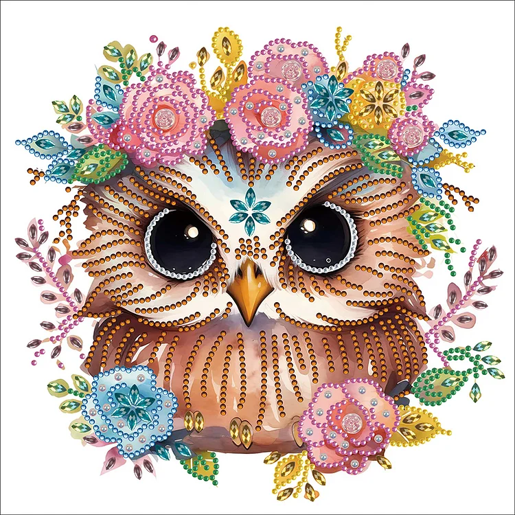 Owl - Partial Drill - Special Diamond Painting(30*30cm)
