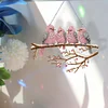 Diamond Painting Acrylic Single-Sided Birds on Branch Hanging Pendant