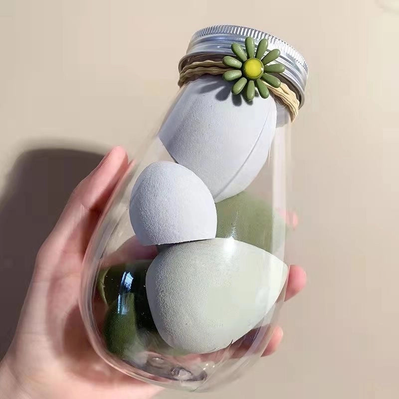 Vacation Colorful Hydrophilic Polyurethane Makeup Sponge 1 Set