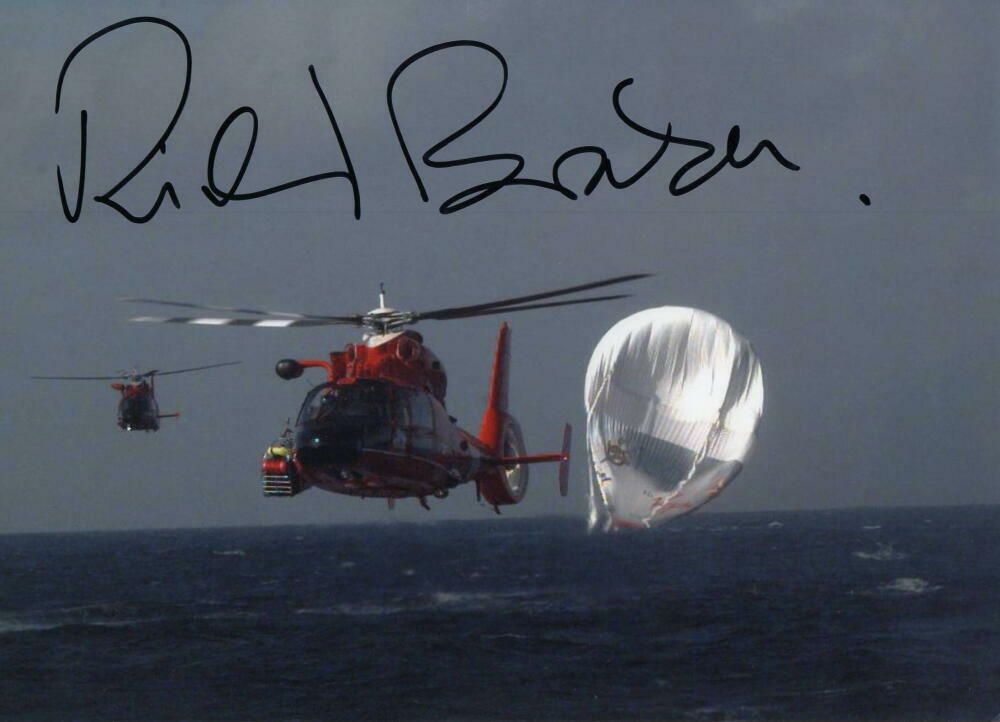 RICHARD BRANSON SIGNED AUTOGRAPH 8x12 Photo Poster painting - VIRGIN GROUP BILLIONAIRE GALACTIC