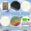  Mandala 5D DIY Diamond Art Painting Notebook Kit 50 Pages A5 Rhinestone Art Painting Notebook Kit for Adults Beginners Holiday Birthday Gift