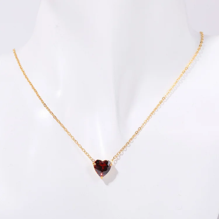 Women's Birthday Love Crystal Pendant Necklace