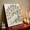 (Pre-Framed)Peacock-Special Shape Diamond Painting Kit(25x25cm)
