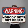 Warning - Vintage Metal Signs - 20*30cm/30*40cm - Warning