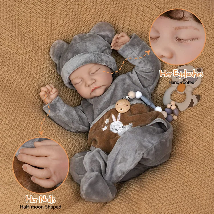 Lifelike Reborn Baby Dolls Boys - 17-Inch Real Baby Feeling  Realistic-Newborn Baby Dolls Full Body Vinyl Anatomically Correct Real Life  Baby Dolls