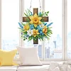 Cross And Flowers - 5D DIY Pendant