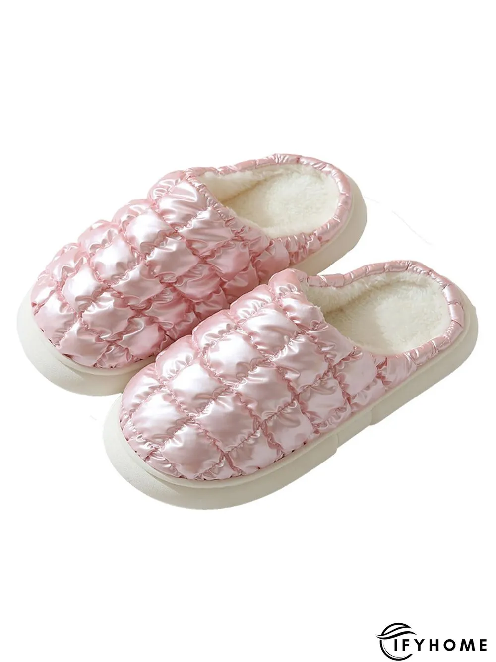 Thermal Lined Quilted Bedroom Slippers | IFYHOME
