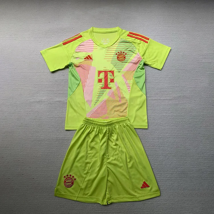 24/25 Bayern Green Goalkeeper Jersey - Kids Kit