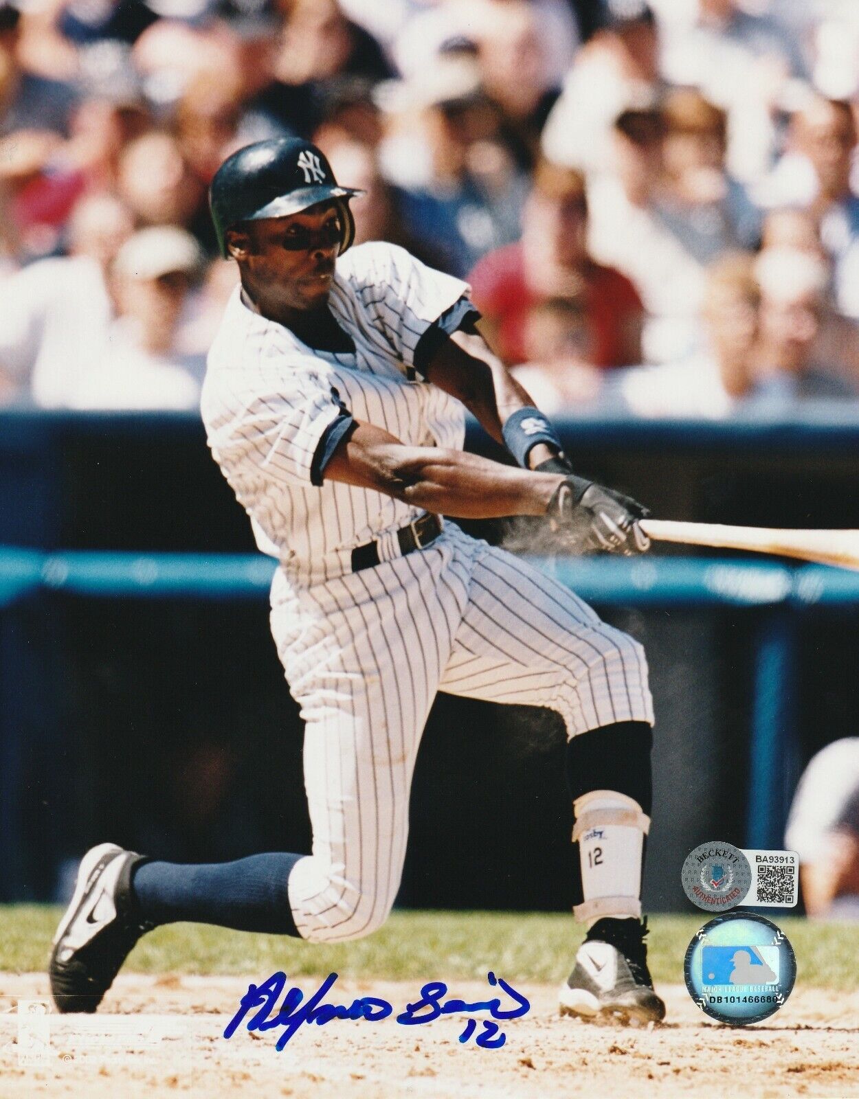 ALFONSO SORIANO Signed New York YANKEES 8x10 Photo Poster painting w/ Beckett COA (BAS)