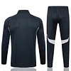 25/26 Real Madrid dark gray long zipper  Training Jacket Set