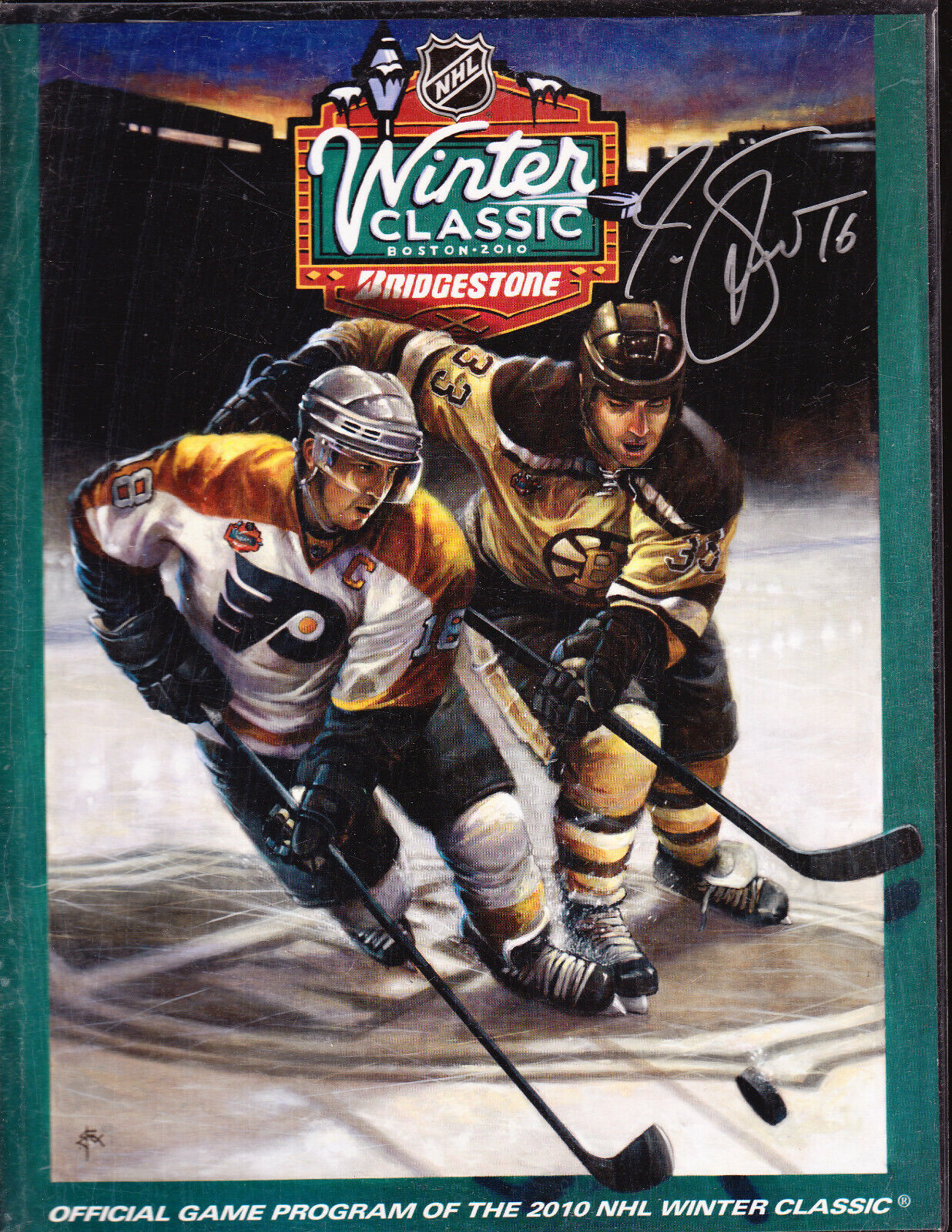 MARCO STURM SIGNED AUTOGRAPH 8X11 WINTER CLASSIC COVER BOSTON BRUINS COA