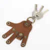 High-Fat Genuine Leather Top Layer Cowhide Brass Hardware Handmade Palm Keychain Bag Pendant Personality