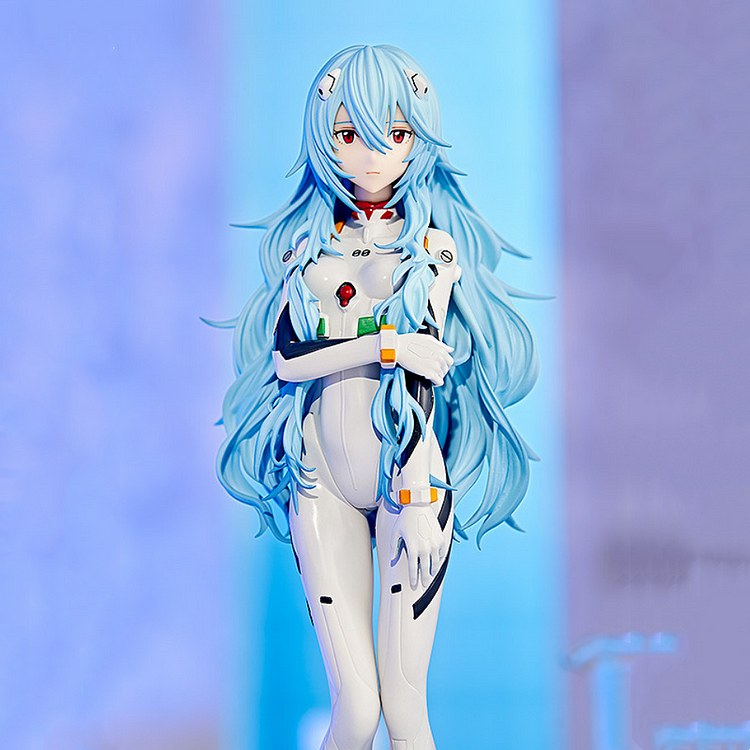 Evangelion Ayanami Rei Long Hair Version Anime Figure weebmemes