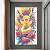 Rose Pikachu-11CT Stamped Cross Stitch 40*65cm/15.75*25.59in(Big Size)