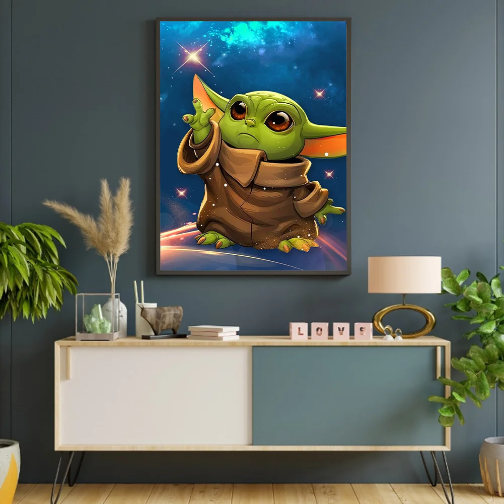 Diamond Painting - Full Round Drill - Yoda(30*40cm)