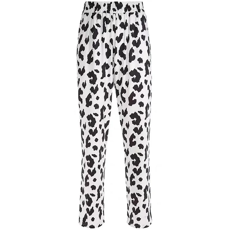 Cow Pattern Printed Pants