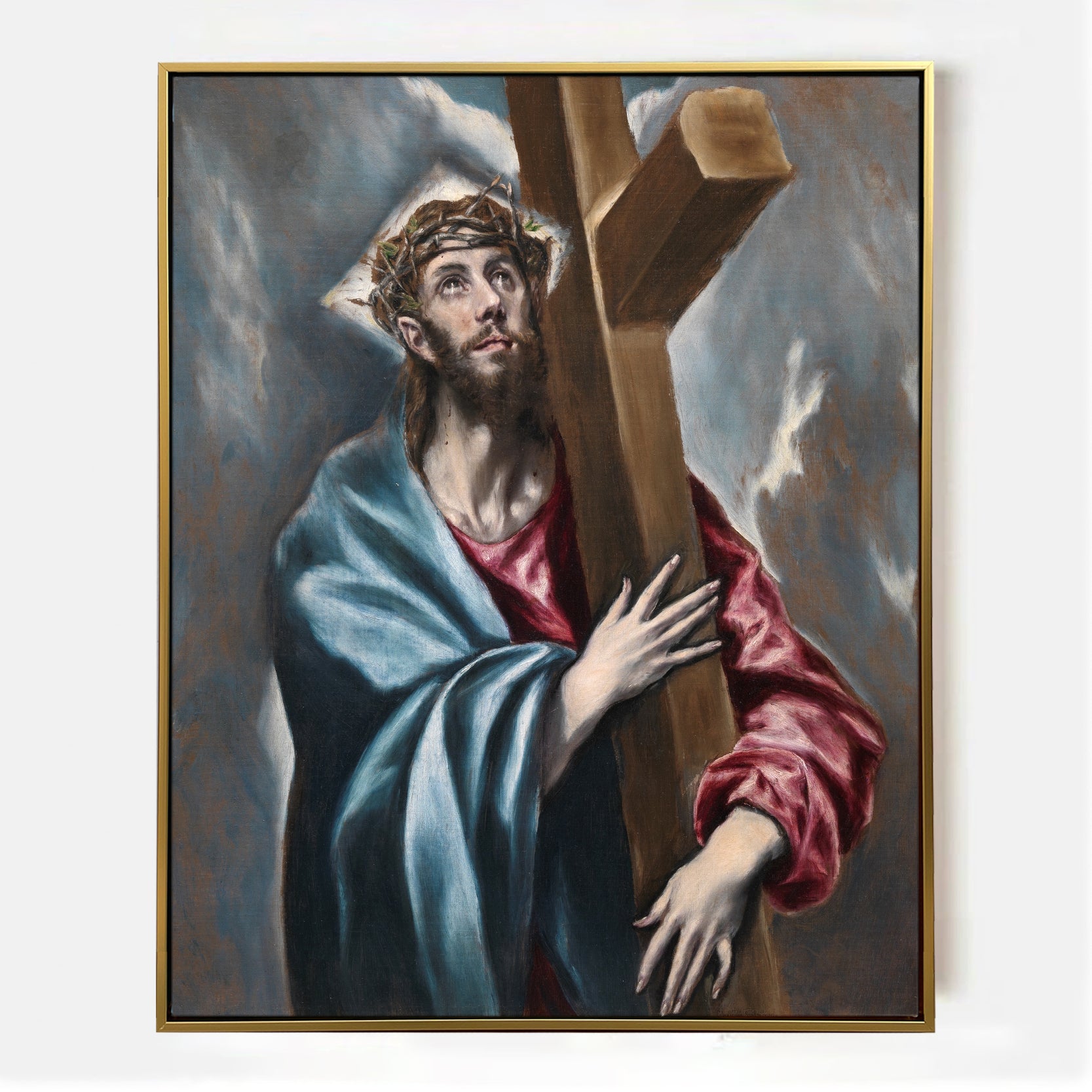 Arabelart Jesus Carrying the Cross &ndash; Christian Wall Art Hand-Painted Oil Painting AR1527