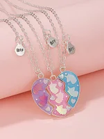 Women's Breast Cancer Awareness Ribbon Unicorn Alloy Pendant - Image 3