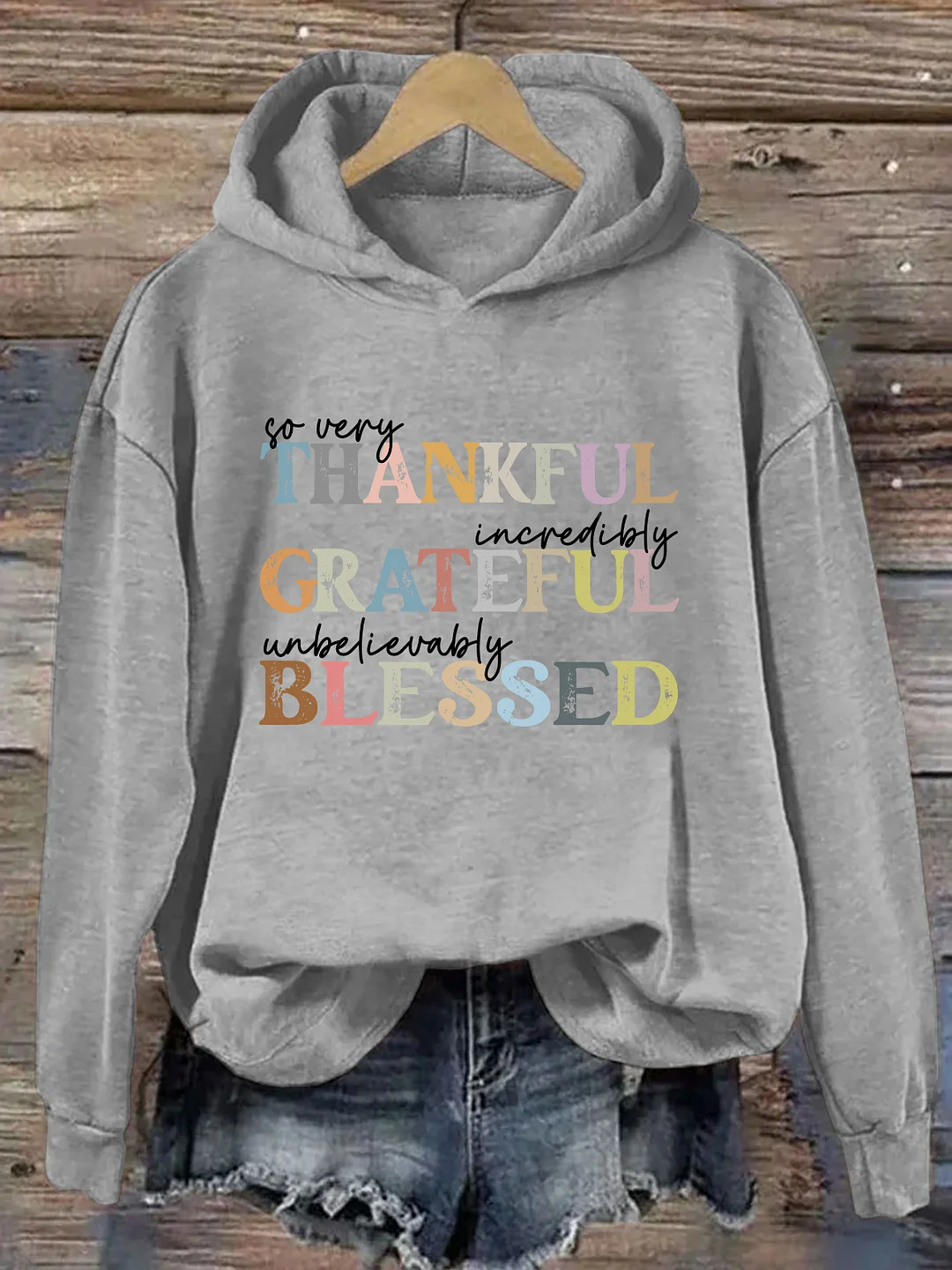 Thankful Grateful Blessed Hoodie