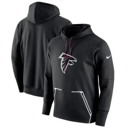 Men's  Atlanta Falcons Black Champ Drive Vapor Speed Pullover Hoodie