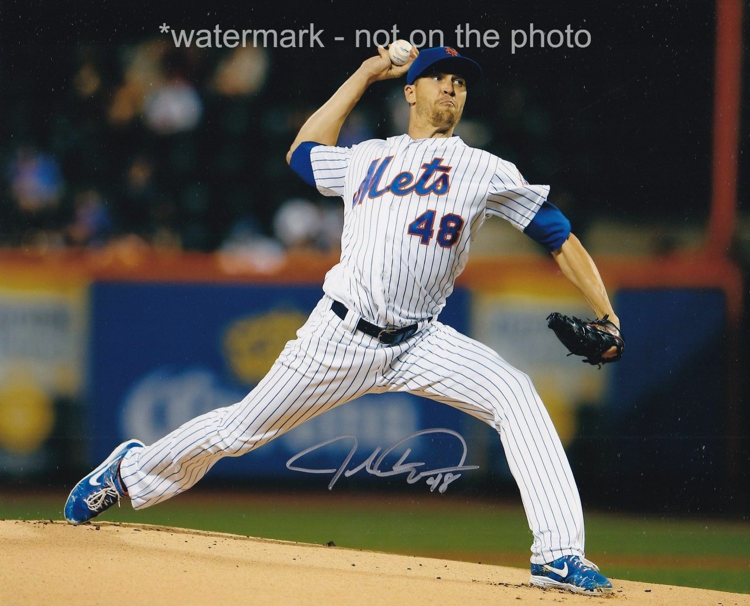 JACOB DEGROM SIGNED AUTOGRAPH 8X10 Photo Poster painting NEW YORK METS