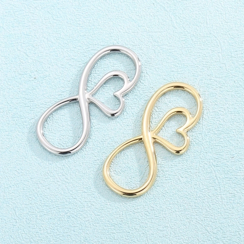 1 Piece Stainless Steel 18K Gold Plated Solid Color