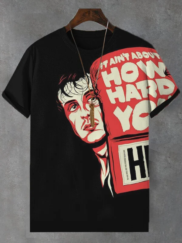 Men's Fitness Man Art Print T-Shirt