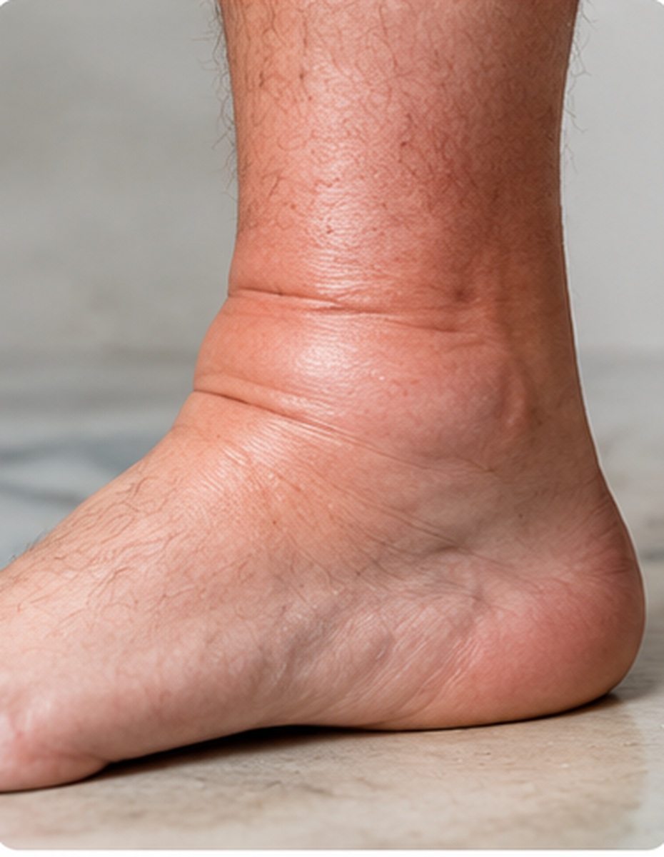 Puffy male ankle