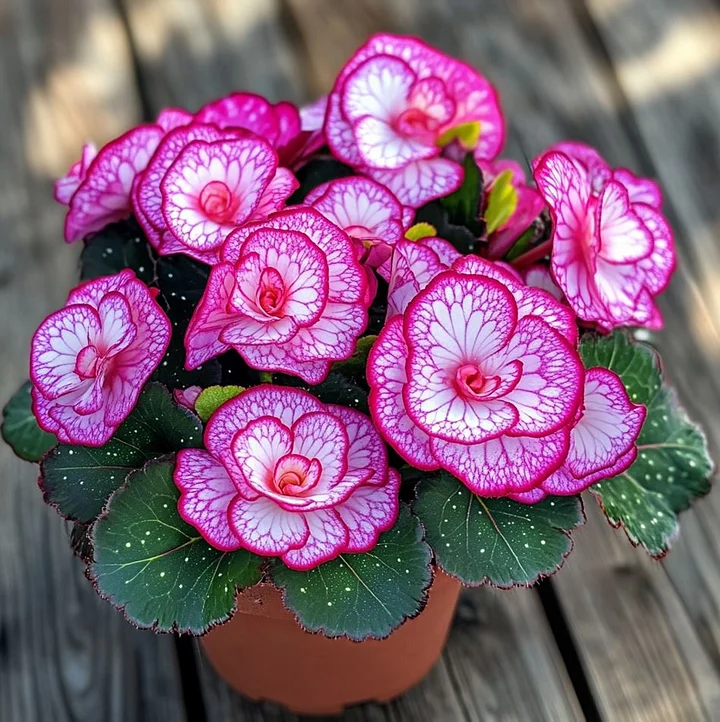 peculiarman　Begonia 3点コンパクト便発送 Begonia Rex 'Peppermint Twist'