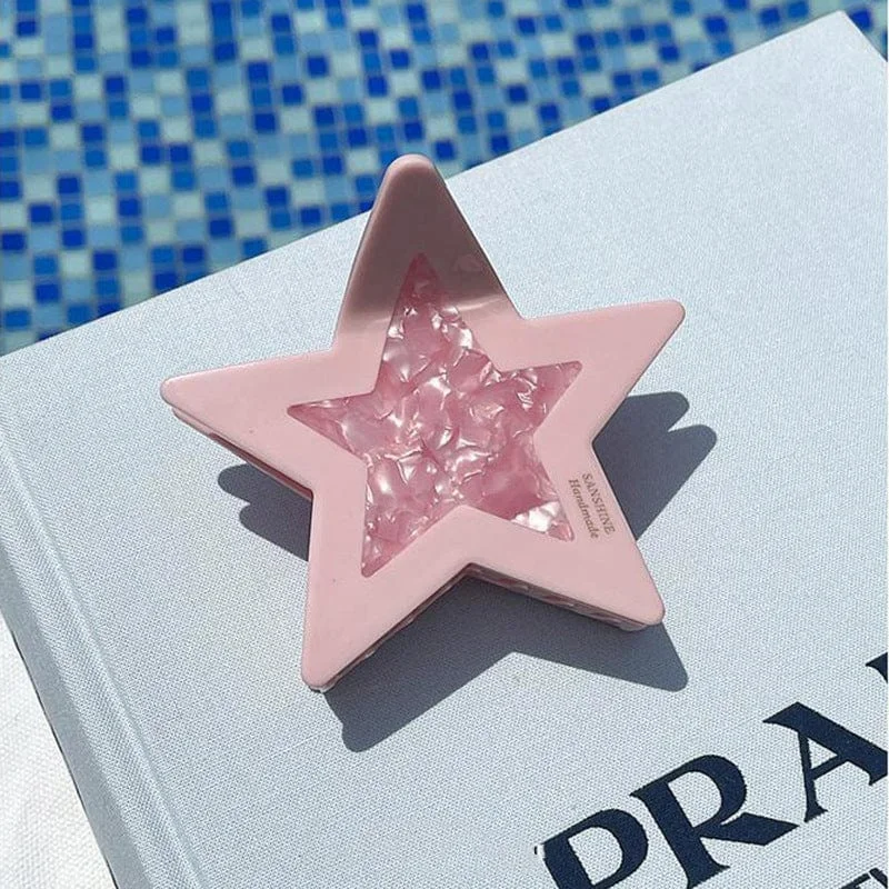 Chic Colorful Star Hair Claw Clip