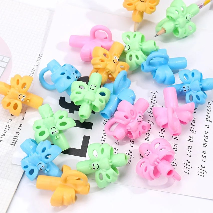 1PC Kindergarten Children Beginners Corrective Grip Silicone Pencil Writing Help Fixture Correct Finger Position