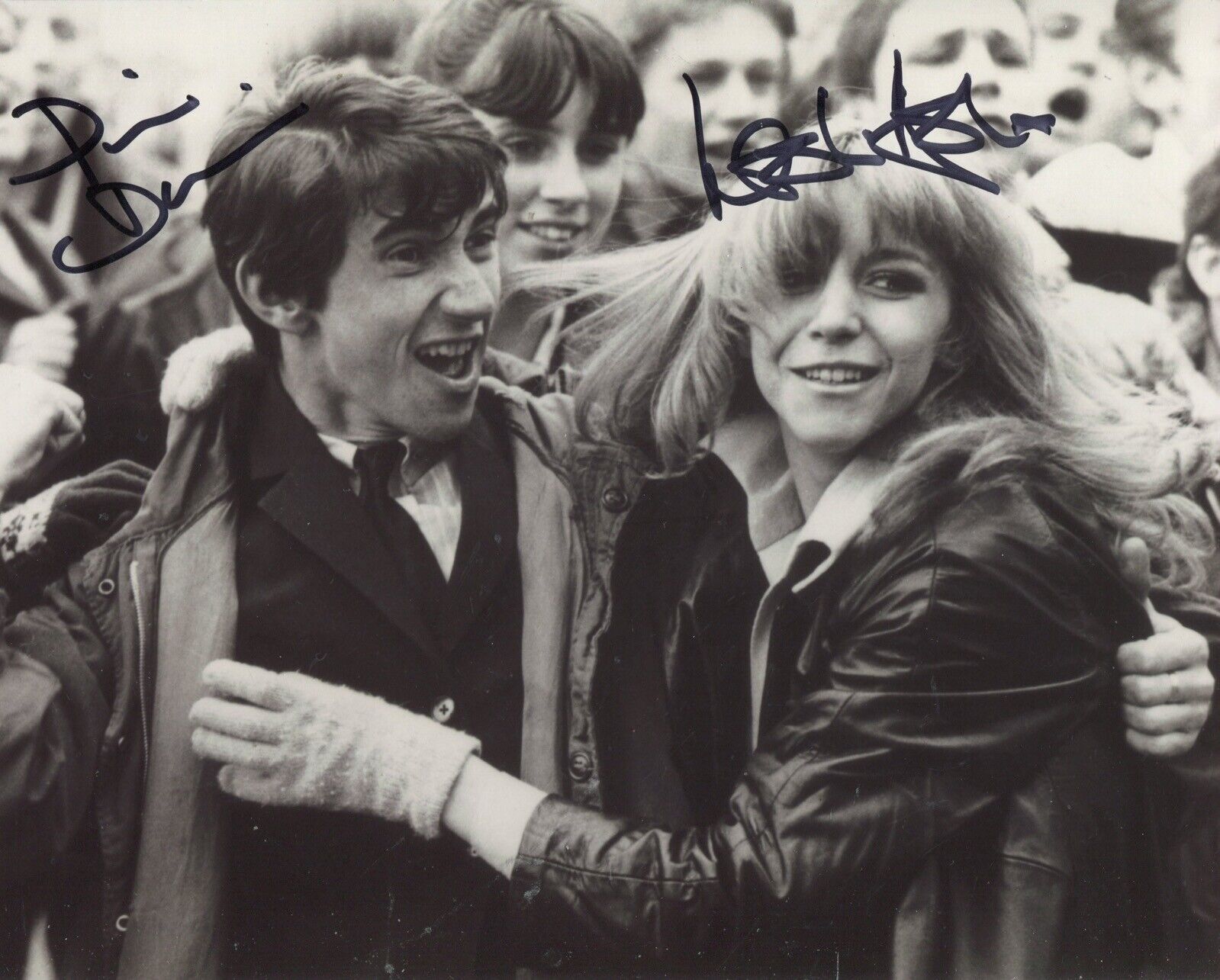 Phil Daniels and Leslie Ash signed QUADROPHENIA 8x10 movie scene Photo Poster painting IMAGE A