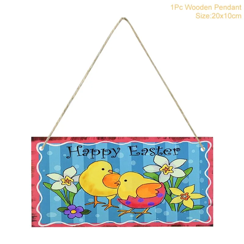 Easter Decoration for Home Wooden Easter Egg Holder Shelves DIY Craft Handmade Ornaments Kids Gift Happy Easter Party Decor 2022