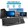 2-in-1 Bluetooth Wireless Keyboard and Mouse, Bluetooth + 2.4G Dual-Mode, 7-Color Backlight, Connects to 3 Devices Simultaneously, Compatible with Desktops, Laptops, HTPCs, Tablets, Smart TVs, Windows, Mac, and Android