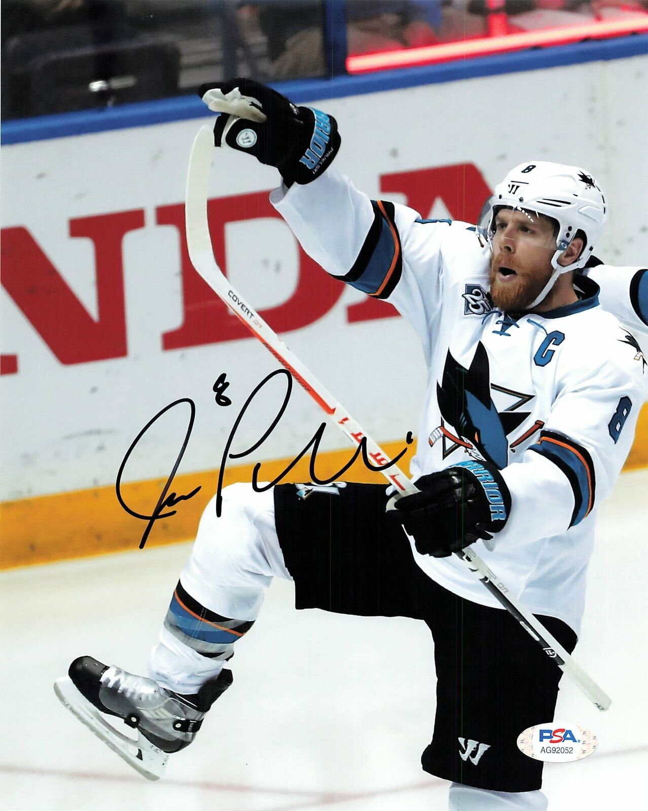 Joe Pavelski signed 8x10 Photo Poster painting PSA/DNA San Jose Sharks Autographed