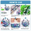 (US Local)Acrylic Special Shape Flowers Horseshoe 5D DIY Diamond Painting Dots Pendant