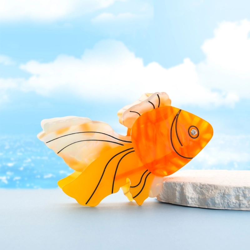 Cute Marine Style Modern Style Women’s Animal Fish Acetic Acid Sheets Hair Claws