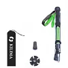 Trekking poles foldable aviation grade aluminum alloy hiking poles adjustable shockproof 5 sections 135-185 cm