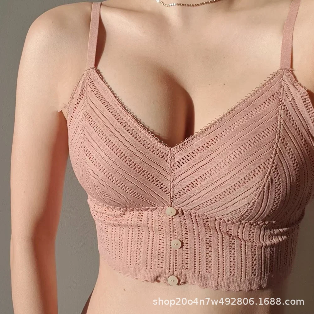 Billionm Women Seamless Bra Bralette Wireless Soild Padded Brassiere Tube Top Female Intimate Push Up Underwear S-XL 4 Color