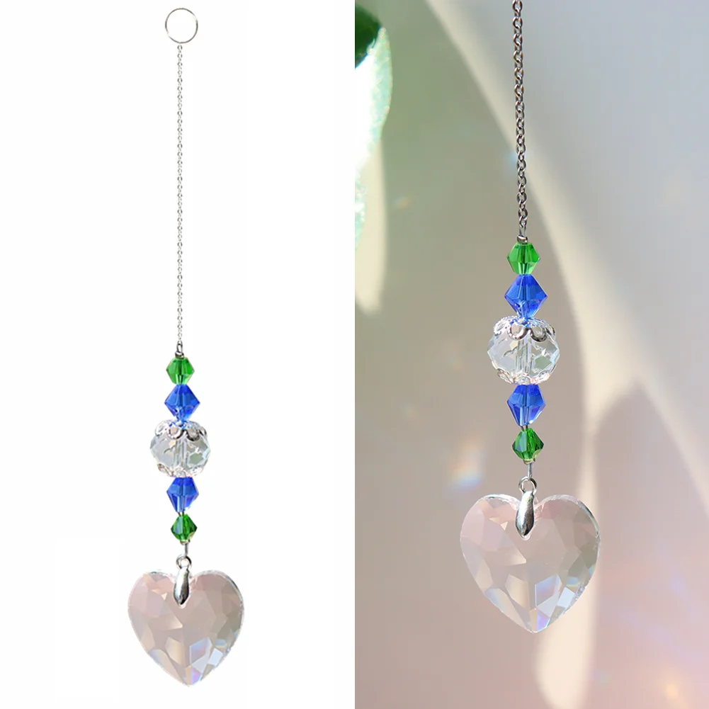 DIY Crystal Glass Clear Chandelier Pendant Faceted Prism Part Hanging Decor