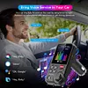 1.8 Inch Wireless Bluetooth-Compatible FM Transmitter QC3.0 Charging MP3 Player