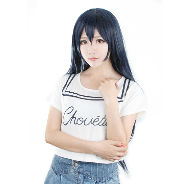 Blue-Black Cosplay [Card Captor Sakura] Daidoji Tomoyo Wig  80cm/100cm SP152868