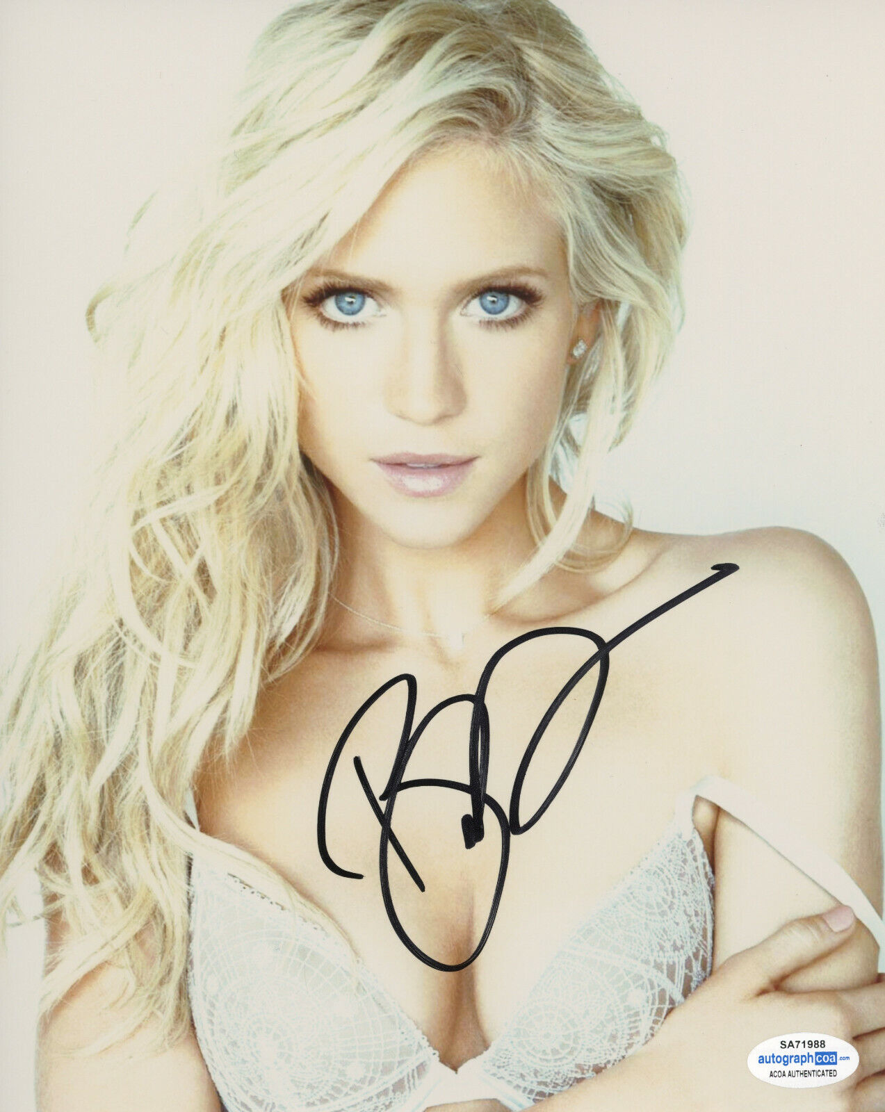 *SEXY* BRITTANY SNOW SIGNED 8x10 Photo Poster painting #2 JOHN TUCKER MUST DIE ACOA EXACT PROOF!