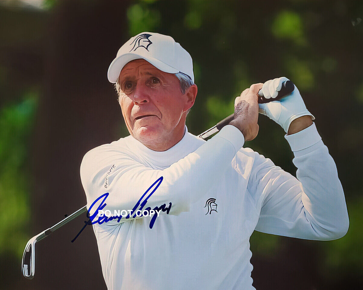 Gary Player - Autographed Signed 8x10 Photo Poster painting (PGA) Reprint