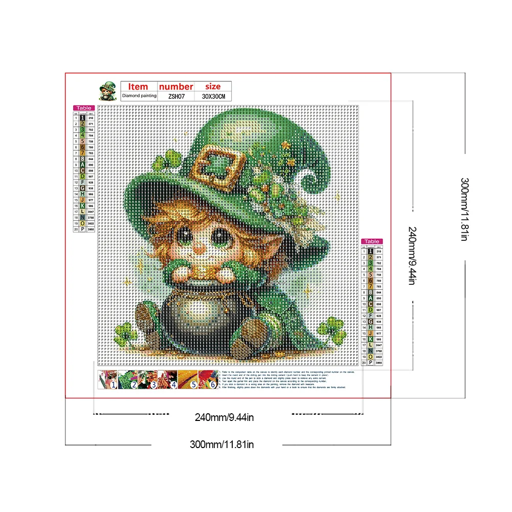 Diamond Painting - Full Round Drill - St.Patrick's Day(Canvas|30*30cm)