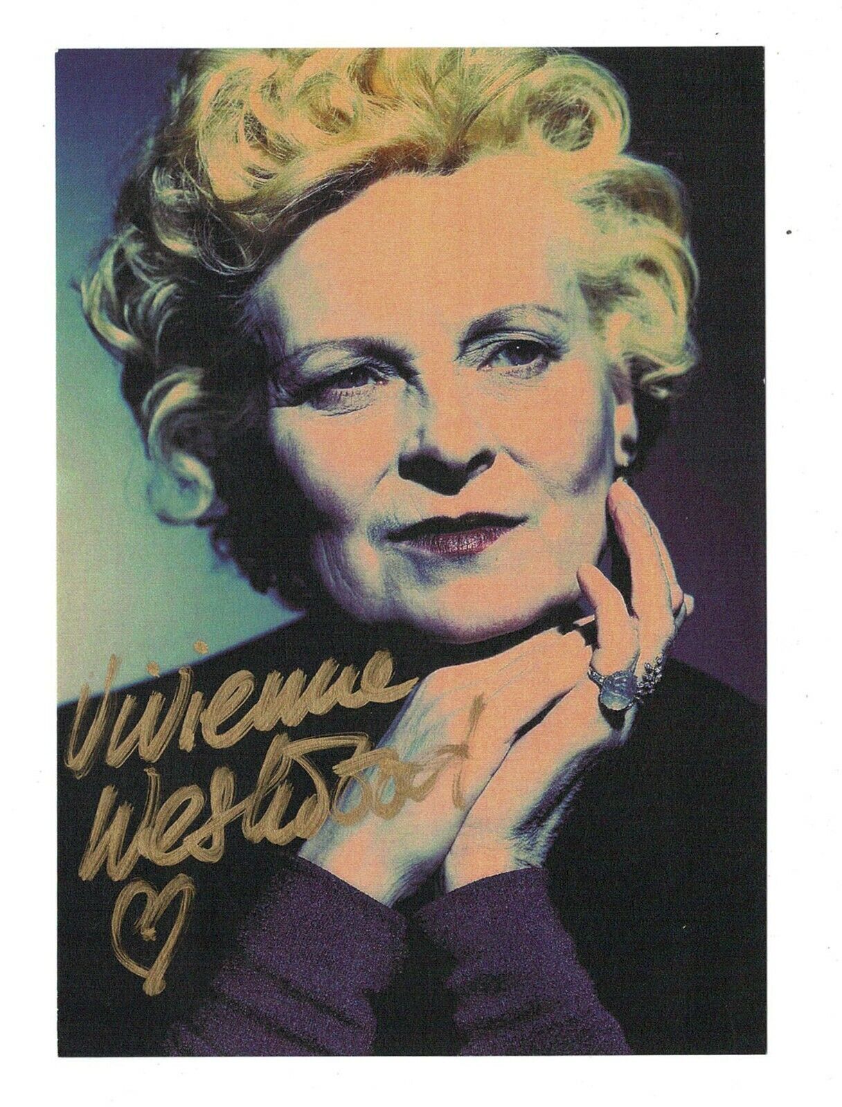 Vivienne Westwood signed autographed Photo Poster painting! AMCo! 14382